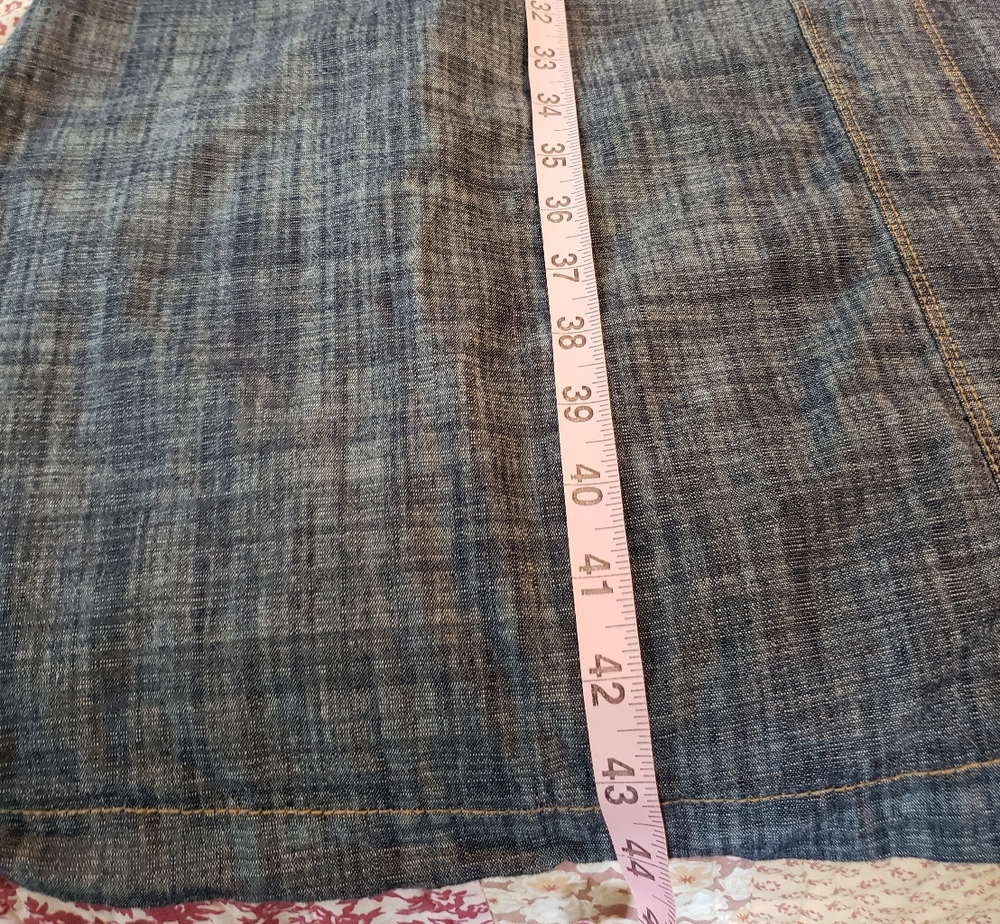 Liz Claiborne Denim Sleeveless V-Neck Sundress - Picture 6 of 6